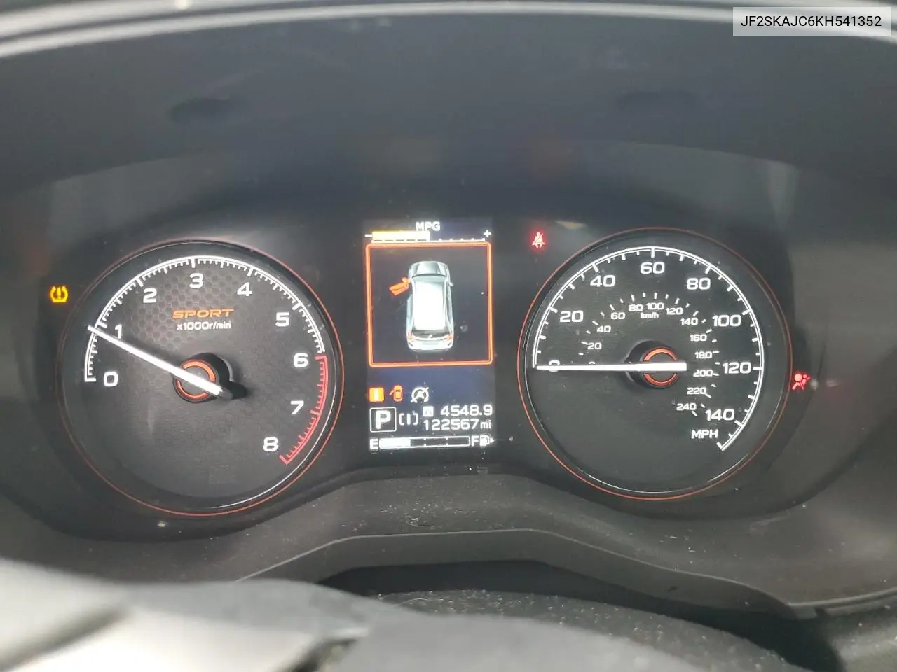 2019 Subaru Forester Sport VIN: JF2SKAJC6KH541352 Lot: 63454975