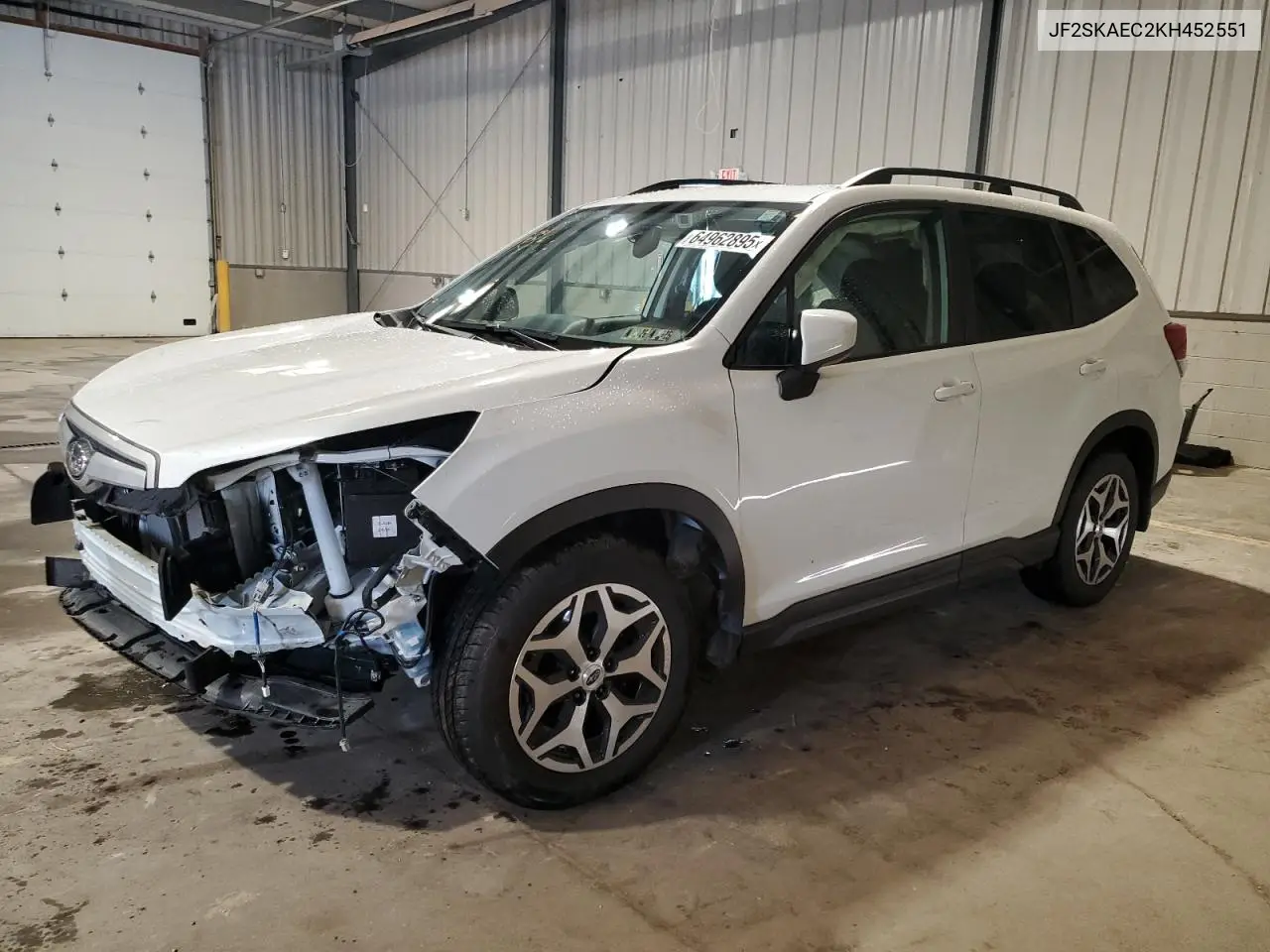 2019 Subaru Forester Premium VIN: JF2SKAEC2KH452551 Lot: 64962895