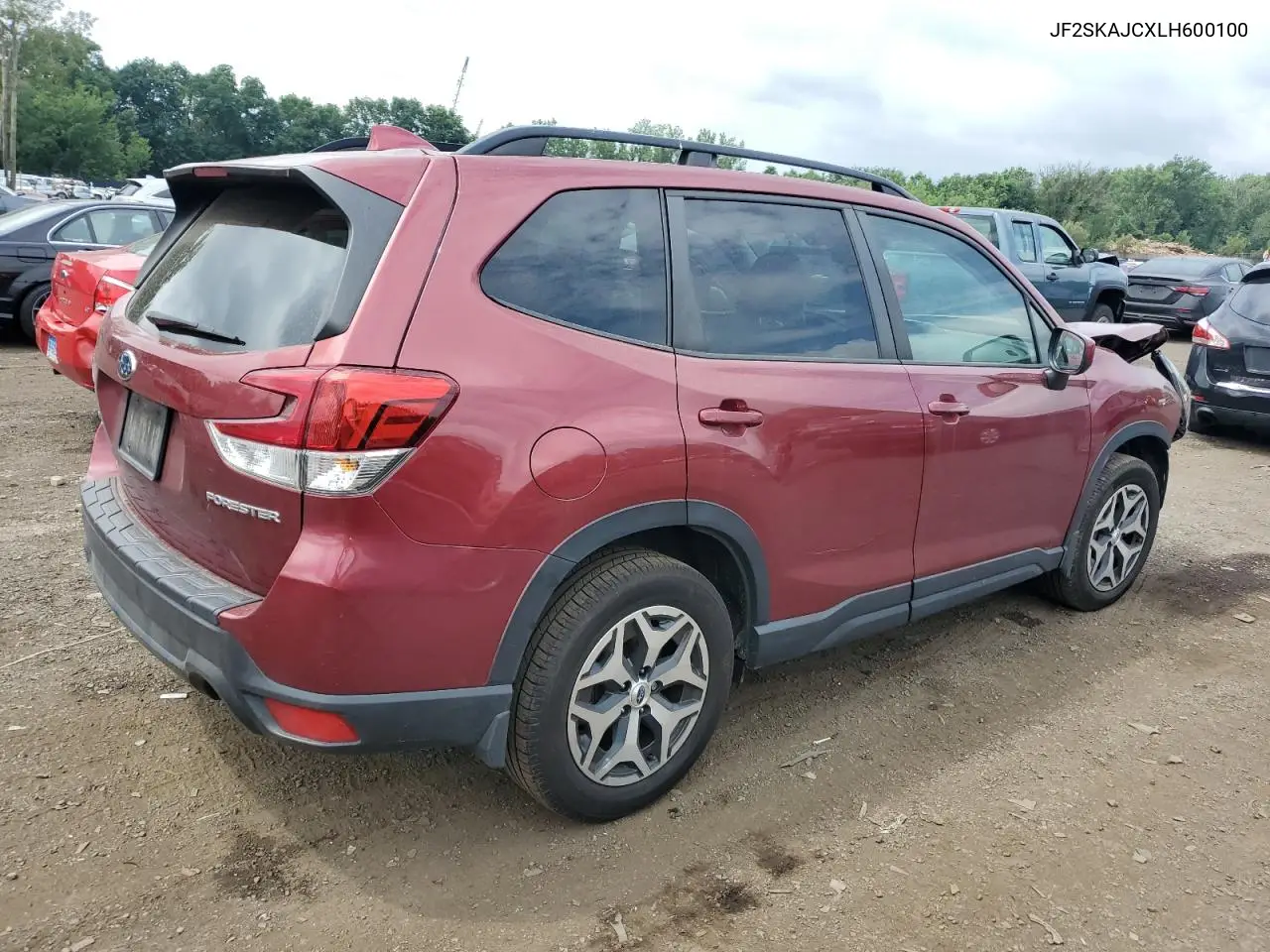 2020 Subaru Forester Premium VIN: JF2SKAJCXLH600100 Lot: 61617955