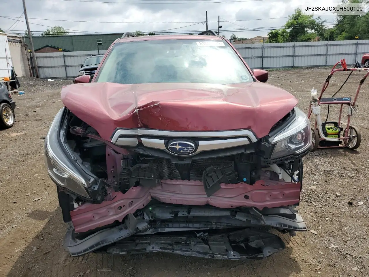 2020 Subaru Forester Premium VIN: JF2SKAJCXLH600100 Lot: 61617955