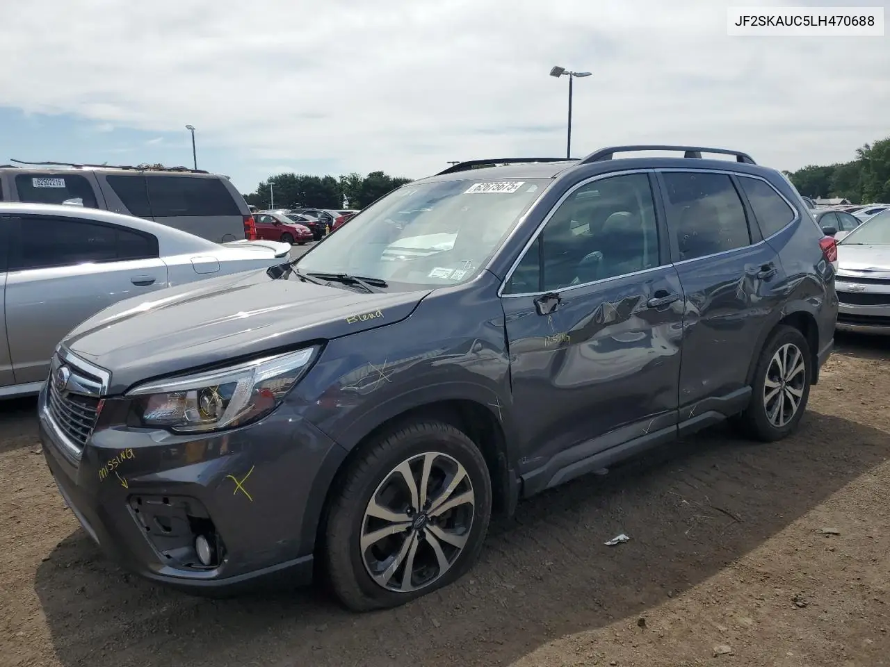 2020 Subaru Forester Limited VIN: JF2SKAUC5LH470688 Lot: 62675675