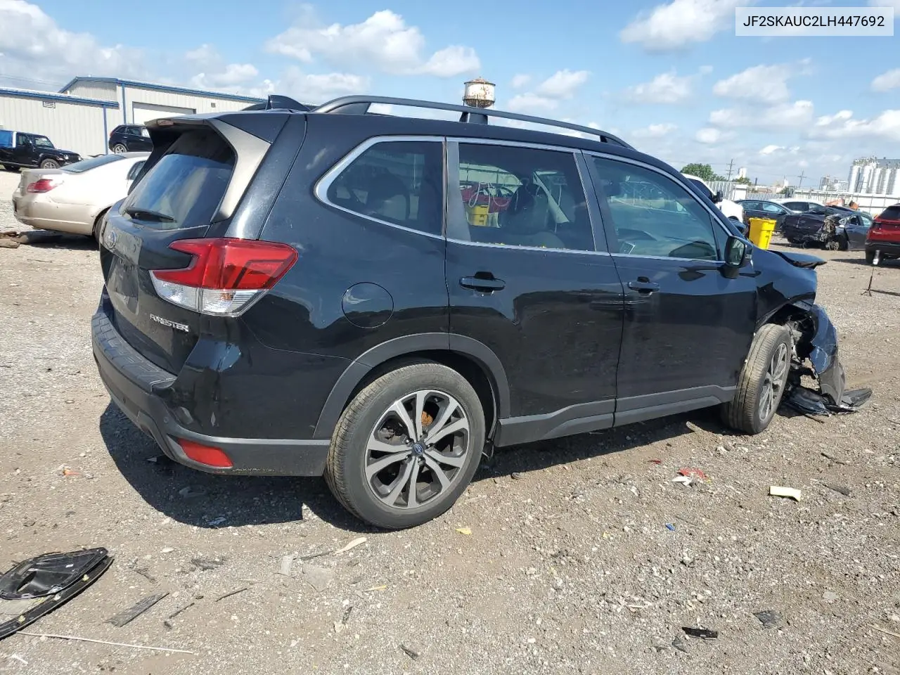 2020 Subaru Forester Limited VIN: JF2SKAUC2LH447692 Lot: 62743355