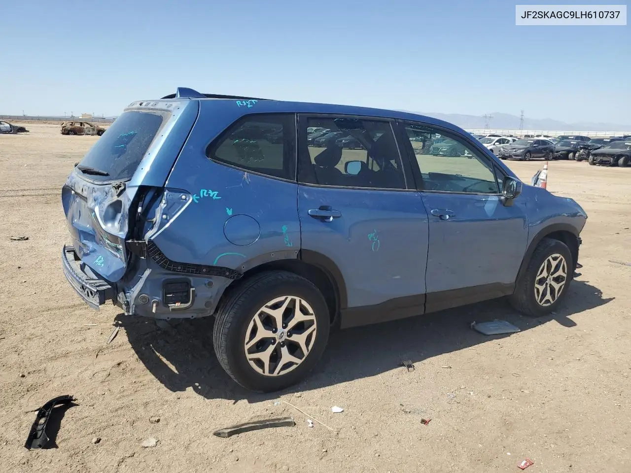 2020 Subaru Forester Premium VIN: JF2SKAGC9LH610737 Lot: 63065375