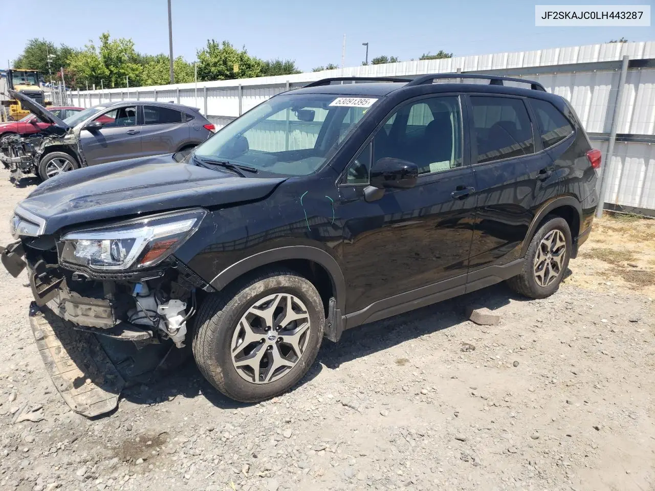 2020 Subaru Forester Premium VIN: JF2SKAJC0LH443287 Lot: 63091395