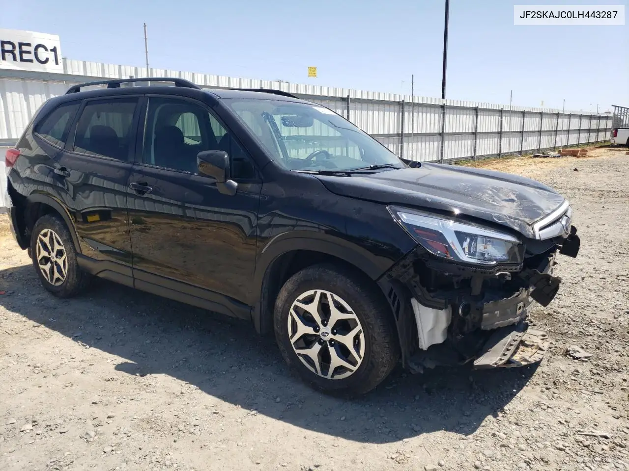 2020 Subaru Forester Premium VIN: JF2SKAJC0LH443287 Lot: 63091395
