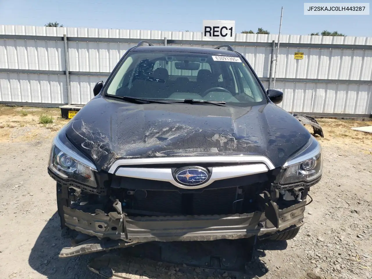 2020 Subaru Forester Premium VIN: JF2SKAJC0LH443287 Lot: 63091395