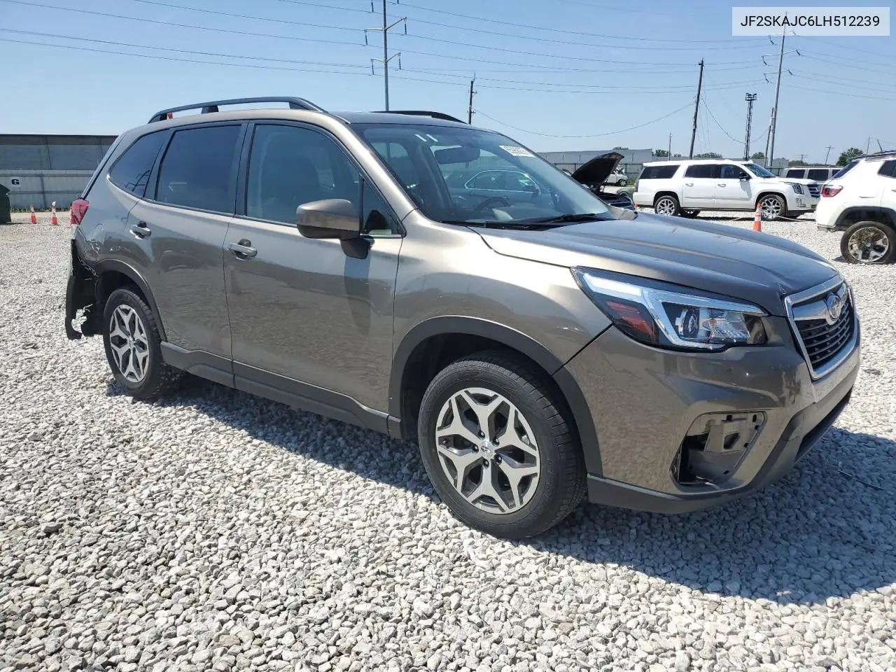 2020 Subaru Forester Premium VIN: JF2SKAJC6LH512239 Lot: 65989235
