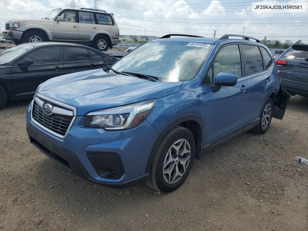 2020 Subaru Forester Premium VIN: JF2SKAJC0LH590581 Lot: 66191035