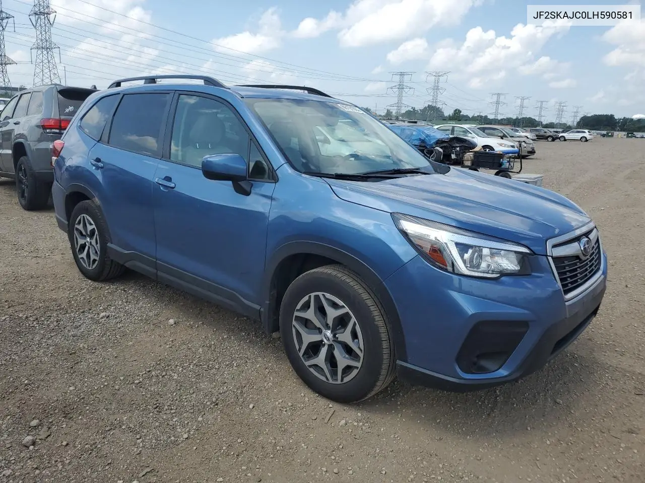 2020 Subaru Forester Premium VIN: JF2SKAJC0LH590581 Lot: 66191035