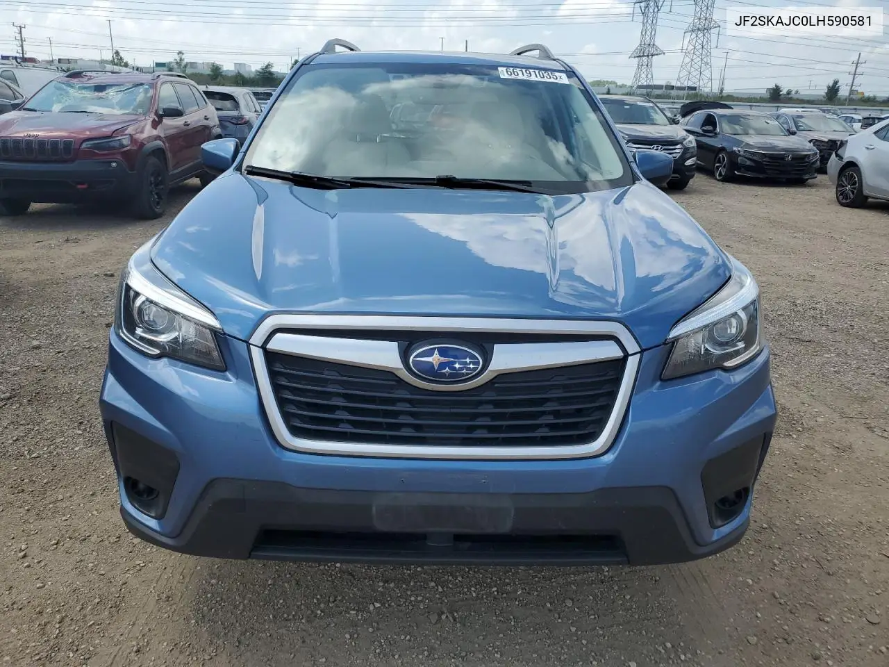 2020 Subaru Forester Premium VIN: JF2SKAJC0LH590581 Lot: 66191035