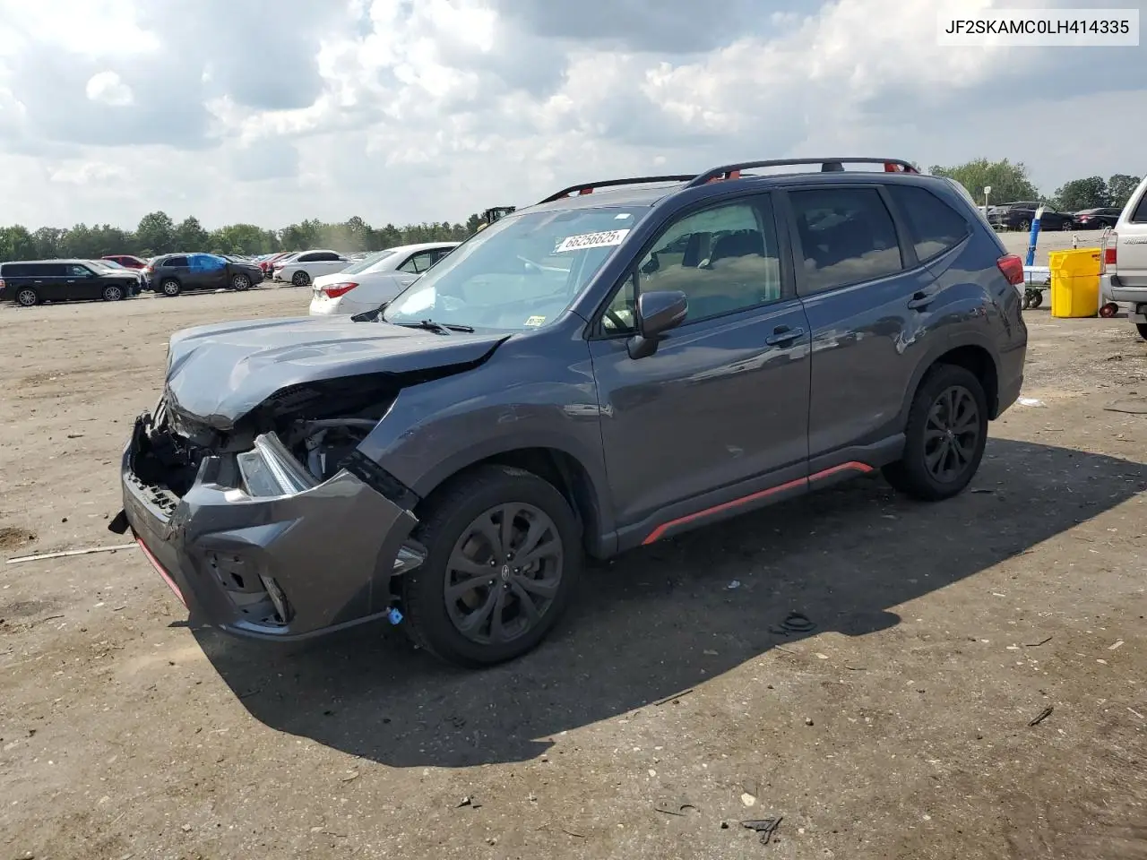 2020 Subaru Forester Sport VIN: JF2SKAMC0LH414335 Lot: 66256625