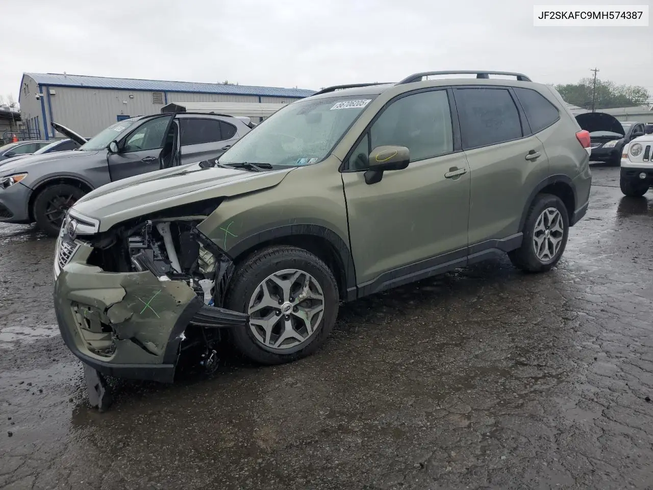2021 Subaru Forester Premium VIN: JF2SKAFC9MH574387 Lot: 56706205