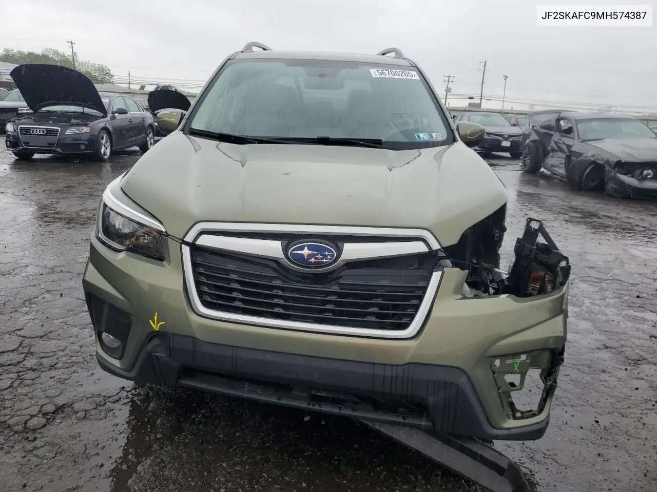 2021 Subaru Forester Premium VIN: JF2SKAFC9MH574387 Lot: 56706205