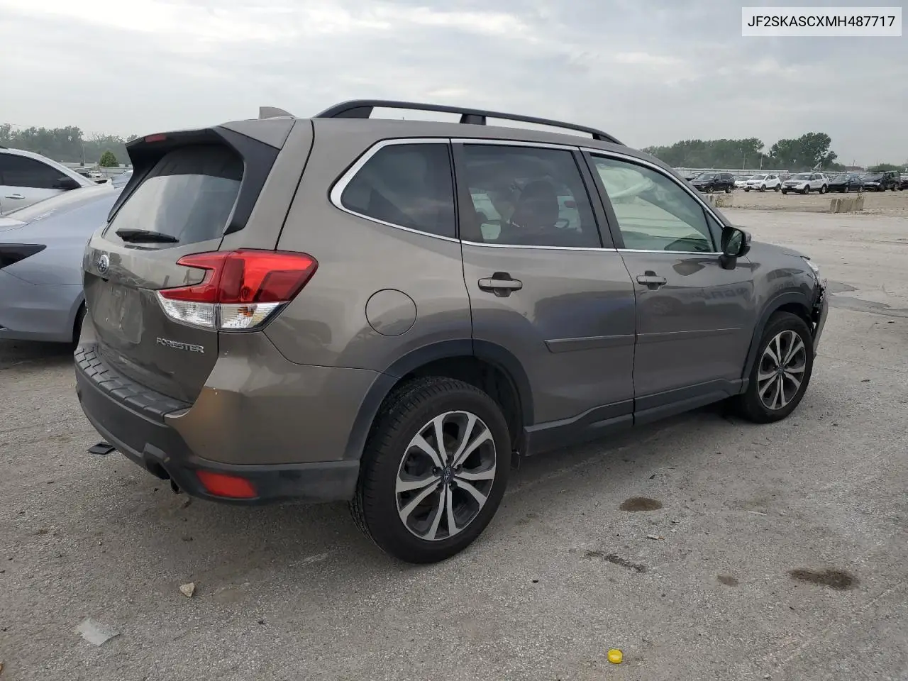 2021 Subaru Forester Limited VIN: JF2SKASCXMH487717 Lot: 59880205