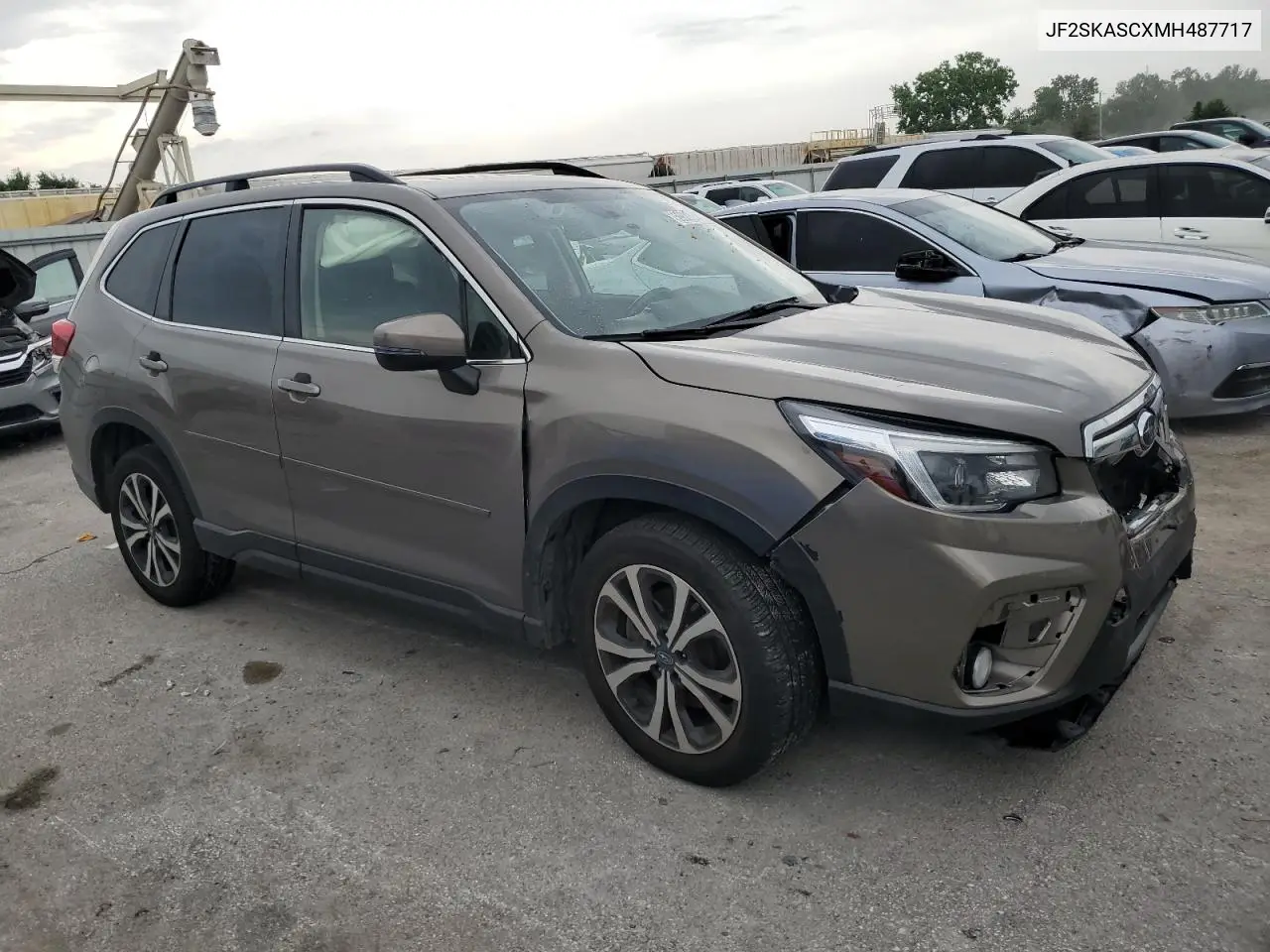 2021 Subaru Forester Limited VIN: JF2SKASCXMH487717 Lot: 59880205