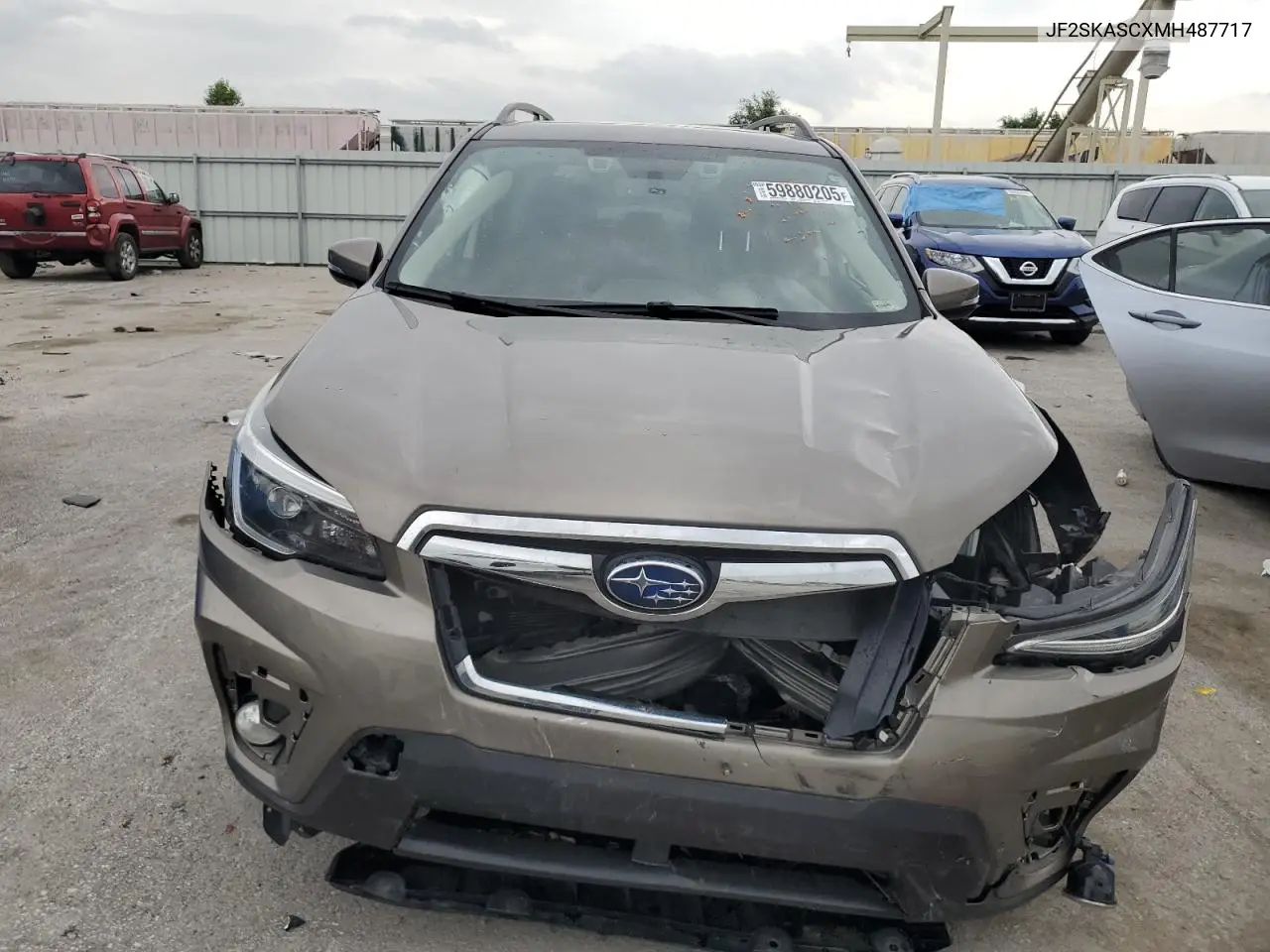 2021 Subaru Forester Limited VIN: JF2SKASCXMH487717 Lot: 59880205