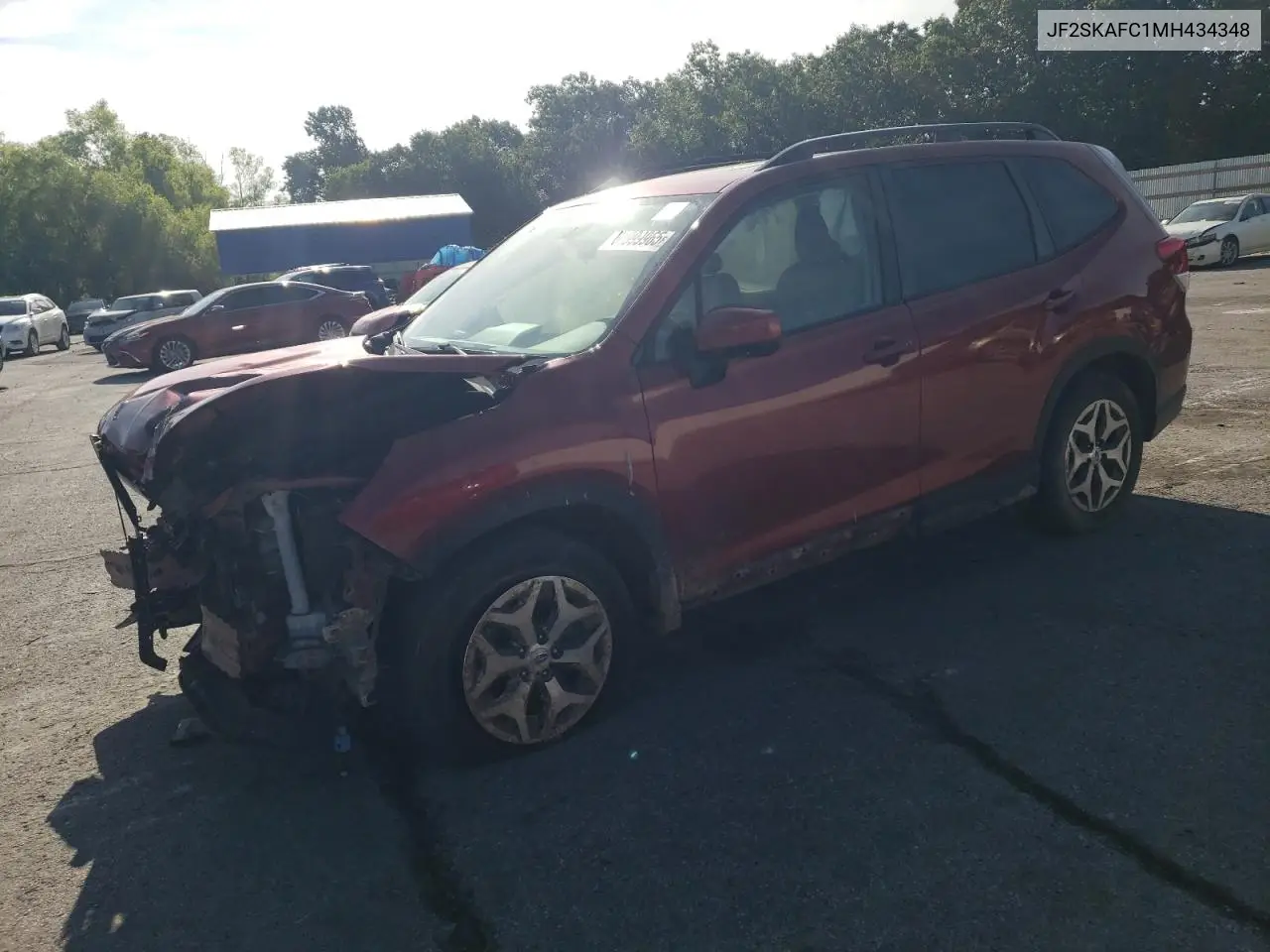 2021 Subaru Forester Premium VIN: JF2SKAFC1MH434348 Lot: 61999965