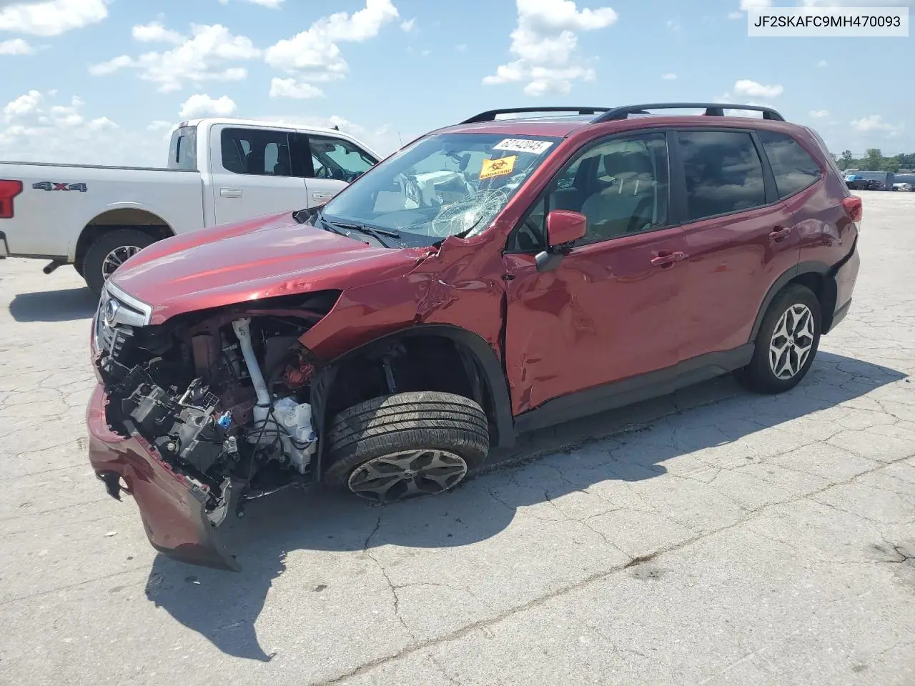 2021 Subaru Forester Premium VIN: JF2SKAFC9MH470093 Lot: 62142045