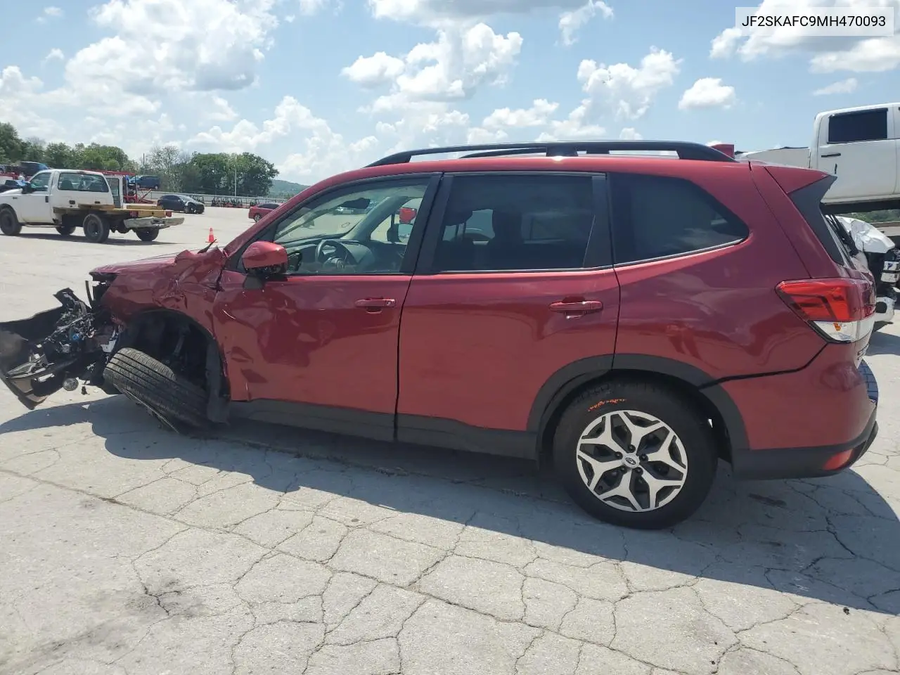 2021 Subaru Forester Premium VIN: JF2SKAFC9MH470093 Lot: 62142045