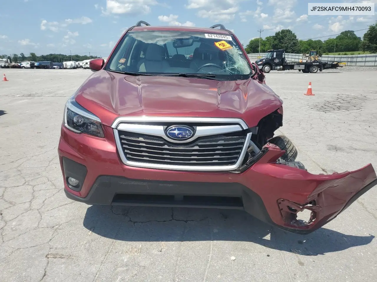2021 Subaru Forester Premium VIN: JF2SKAFC9MH470093 Lot: 62142045