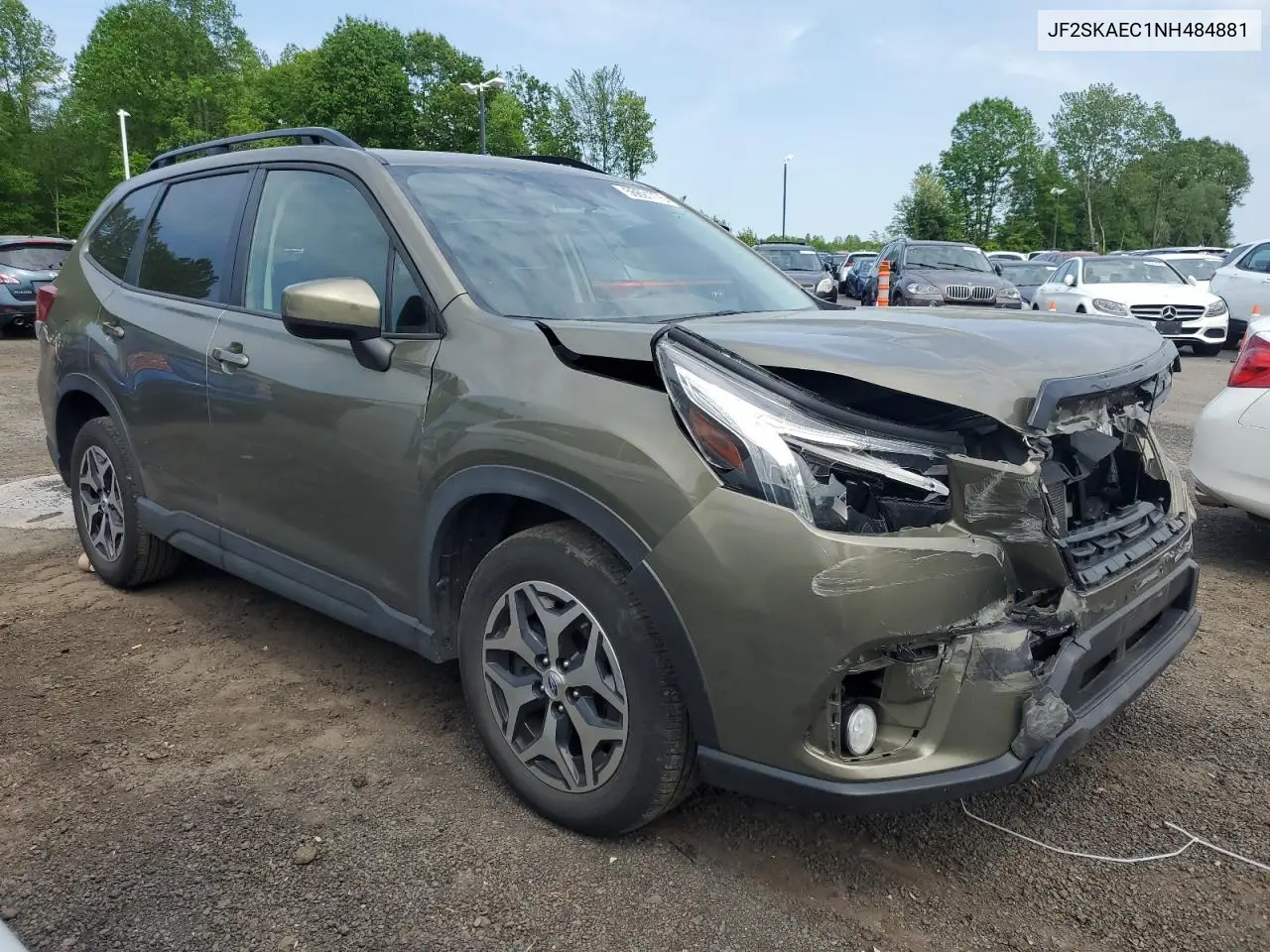 2022 Subaru Forester Premium VIN: JF2SKAEC1NH484881 Lot: 56691775