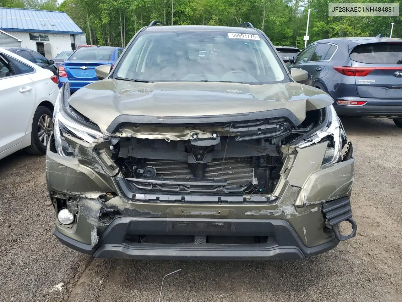 2022 Subaru Forester Premium VIN: JF2SKAEC1NH484881 Lot: 56691775
