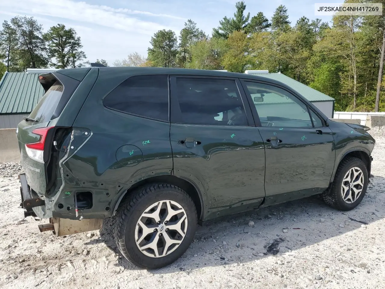 2022 Subaru Forester Premium VIN: JF2SKAEC4NH417269 Lot: 56910765