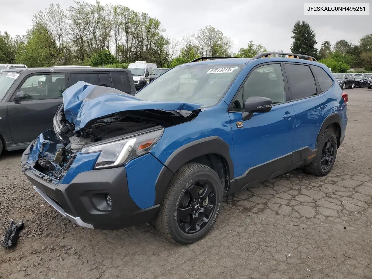 2022 Subaru Forester Wilderness VIN: JF2SKALC0NH495261 Lot: 57078315