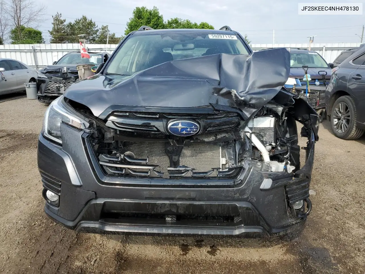 2022 Subaru Forester Premium VIN: JF2SKEEC4NH478130 Lot: 59207115