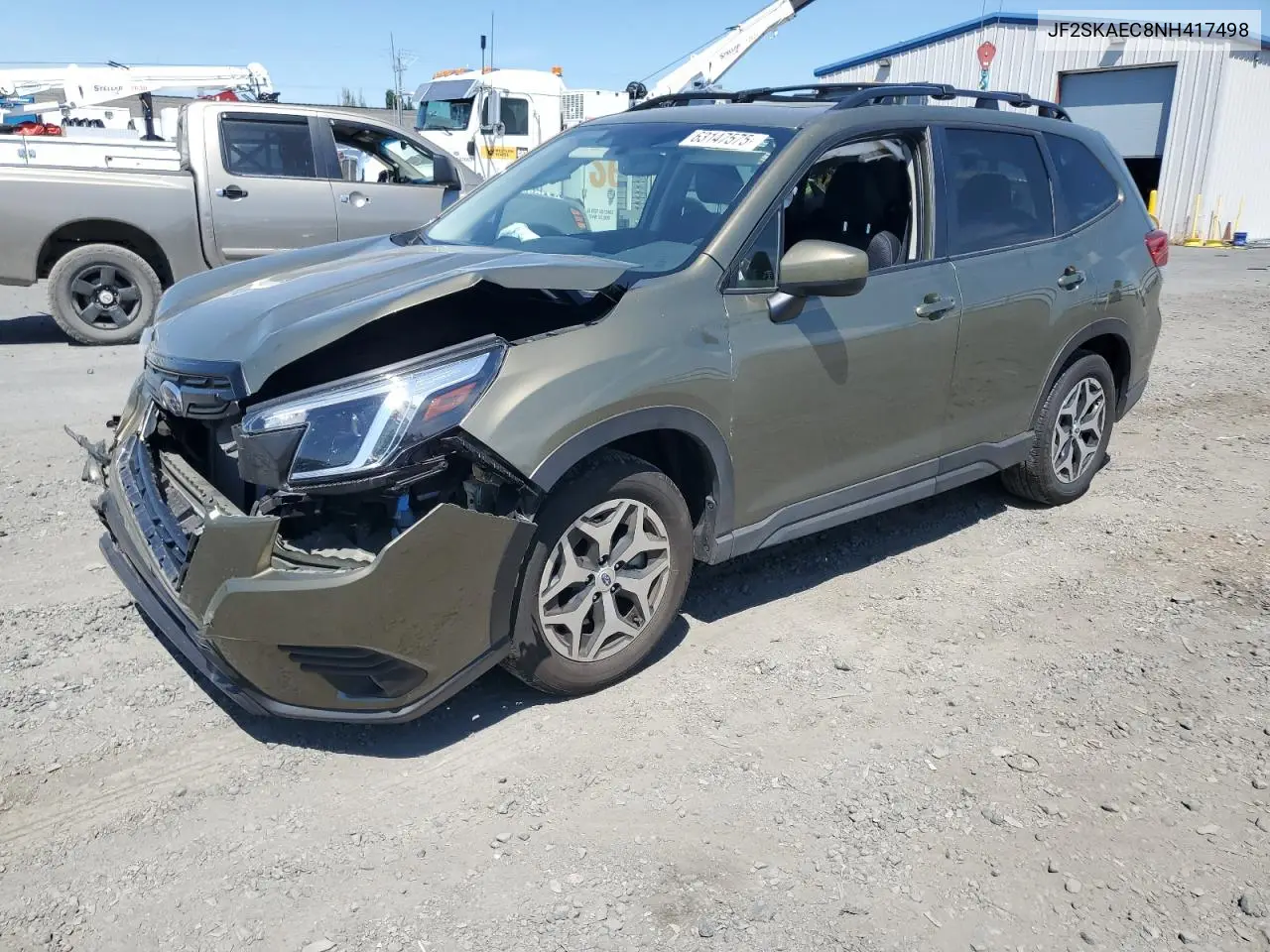 2022 Subaru Forester Premium VIN: JF2SKAEC8NH417498 Lot: 63147575