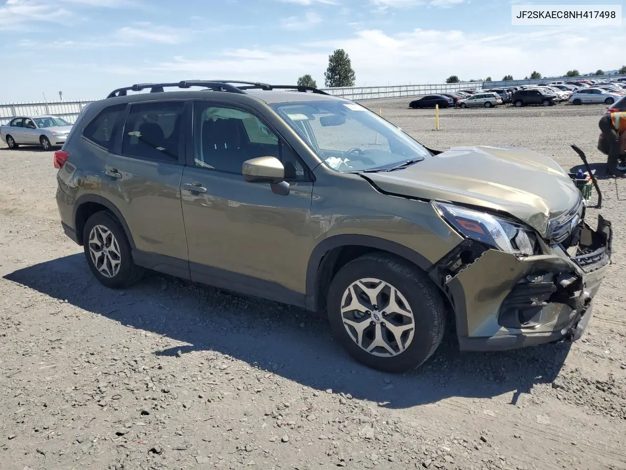 2022 Subaru Forester Premium VIN: JF2SKAEC8NH417498 Lot: 63147575
