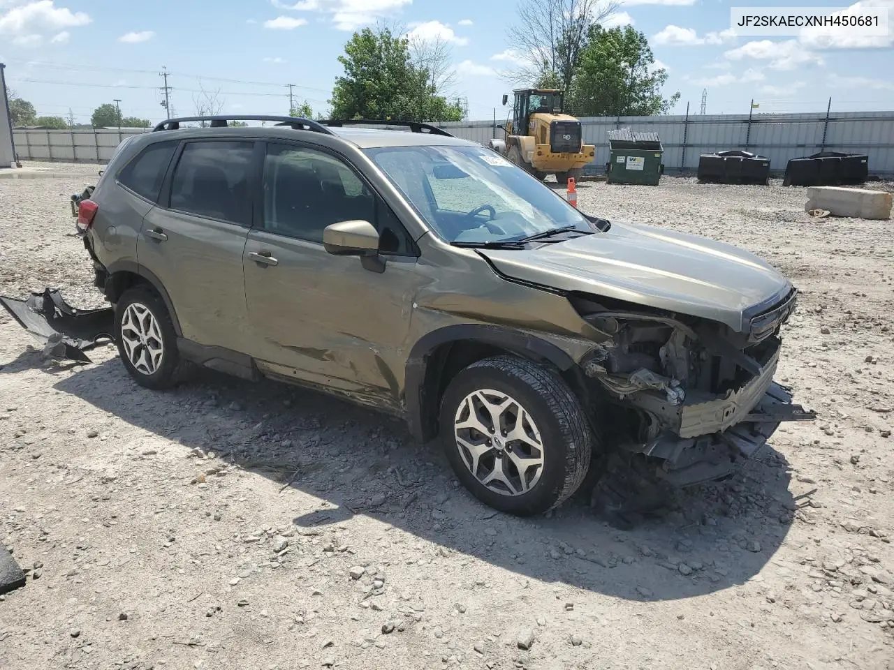 2022 Subaru Forester Premium VIN: JF2SKAECXNH450681 Lot: 63240715