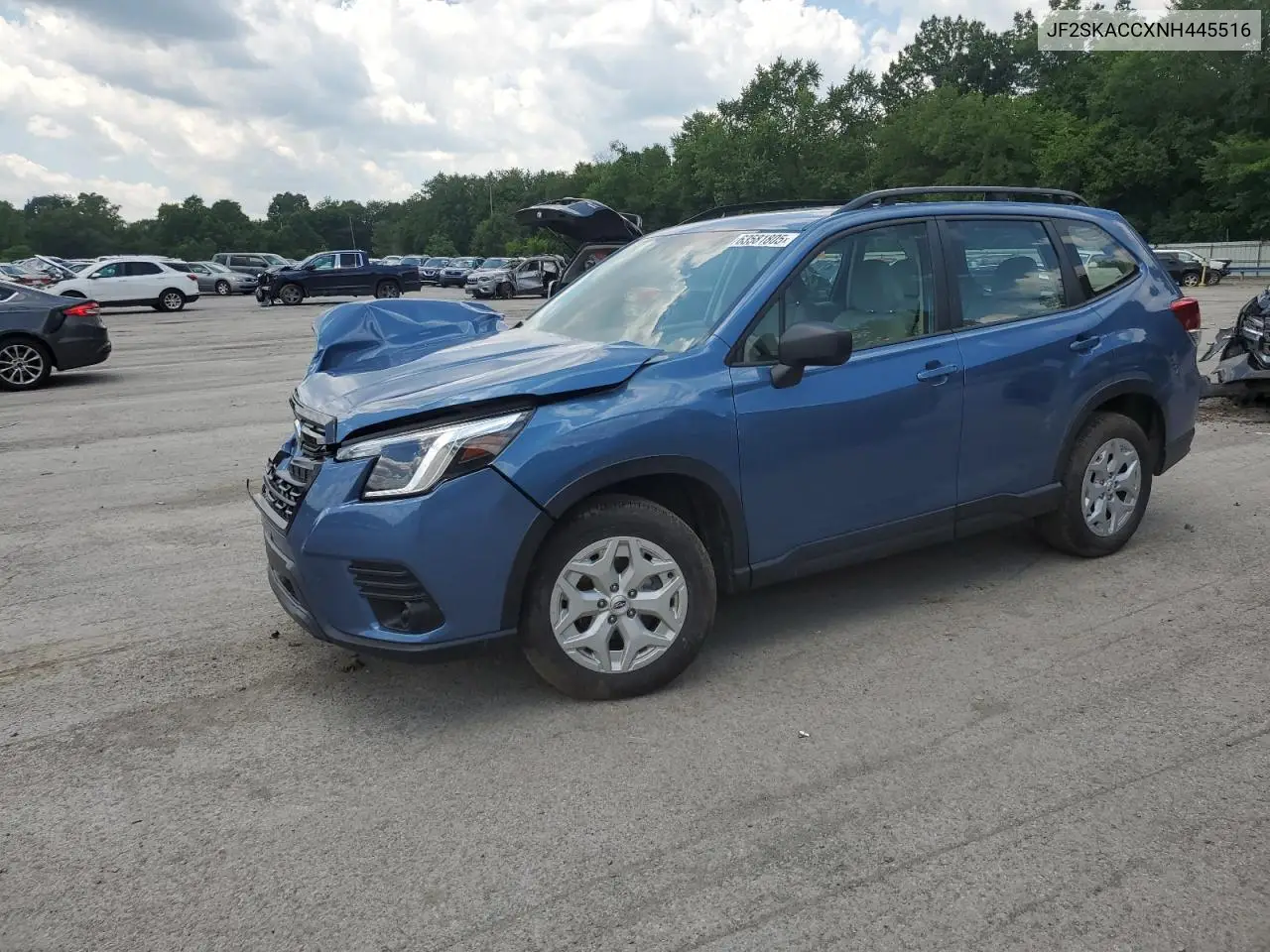2022 Subaru Forester VIN: JF2SKACCXNH445516 Lot: 63581805