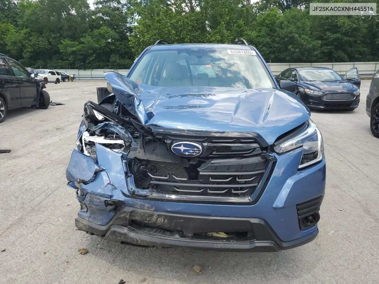 2022 Subaru Forester VIN: JF2SKACCXNH445516 Lot: 63581805