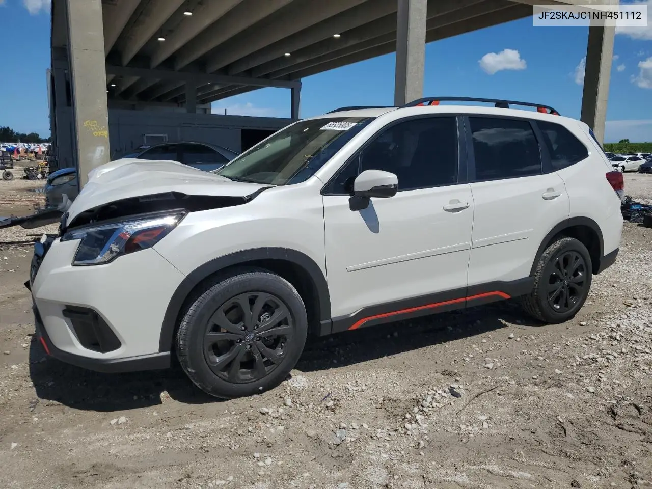2022 Subaru Forester Sport VIN: JF2SKAJC1NH451112 Lot: 65535805