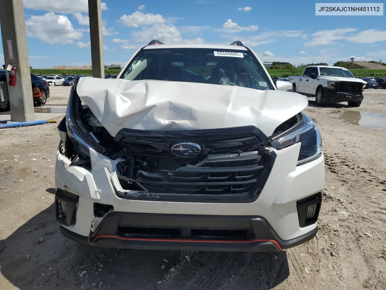 2022 Subaru Forester Sport VIN: JF2SKAJC1NH451112 Lot: 65535805