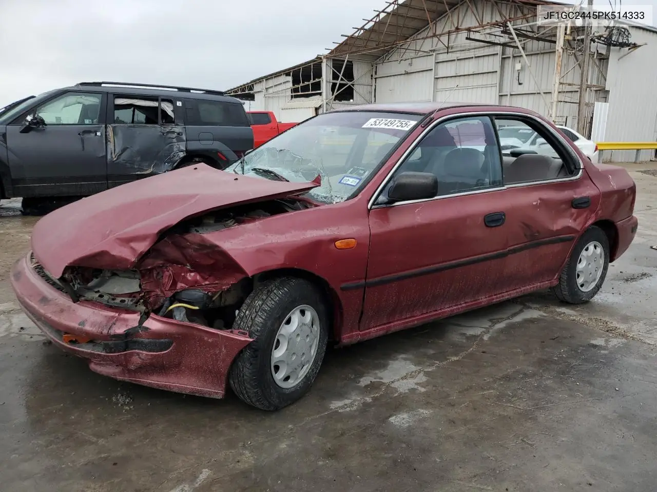 1993 Subaru Impreza L Plus VIN: JF1GC2445PK514333 Lot: 53749755