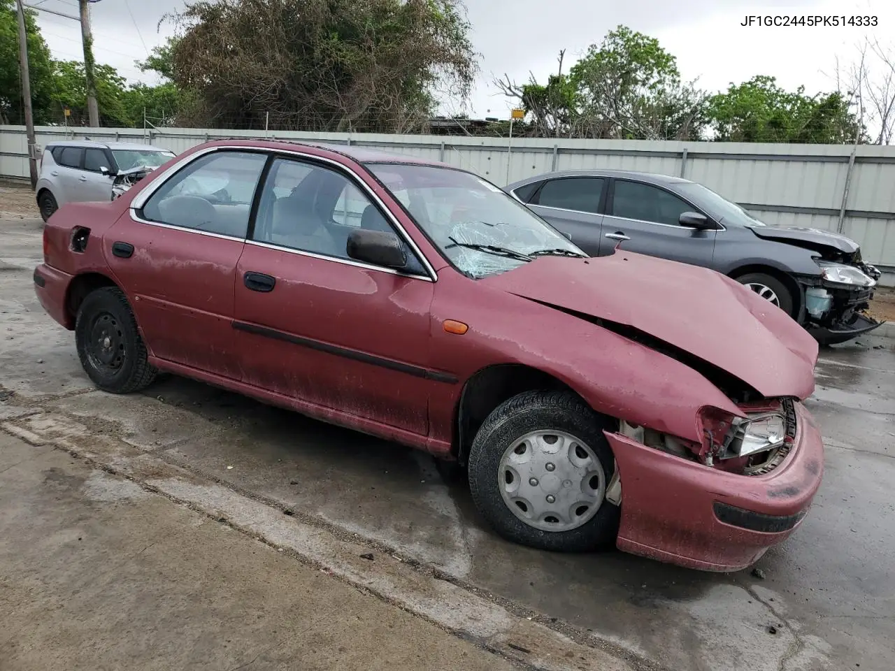 1993 Subaru Impreza L Plus VIN: JF1GC2445PK514333 Lot: 53749755