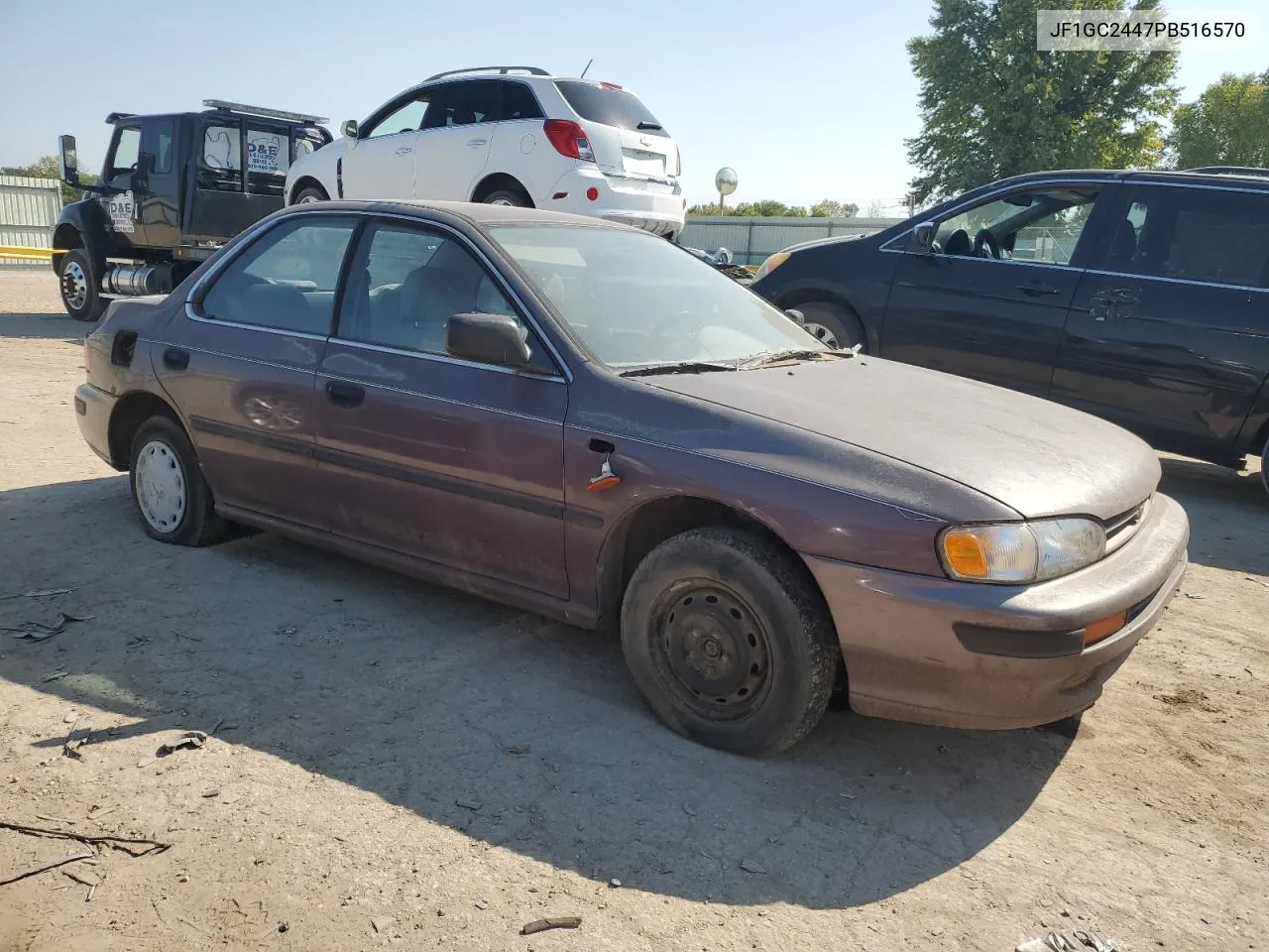 1993 Subaru Impreza L Plus VIN: JF1GC2447PB516570 Lot: 75440844