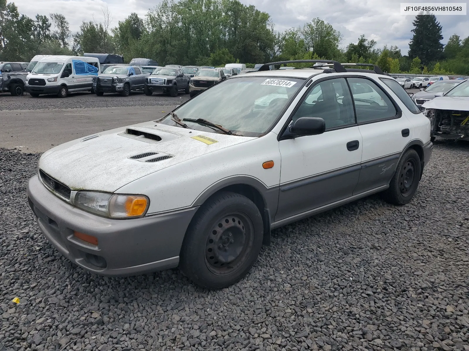 1997 Subaru Impreza Outback VIN: JF1GF4856VH810543 Lot: 68578314