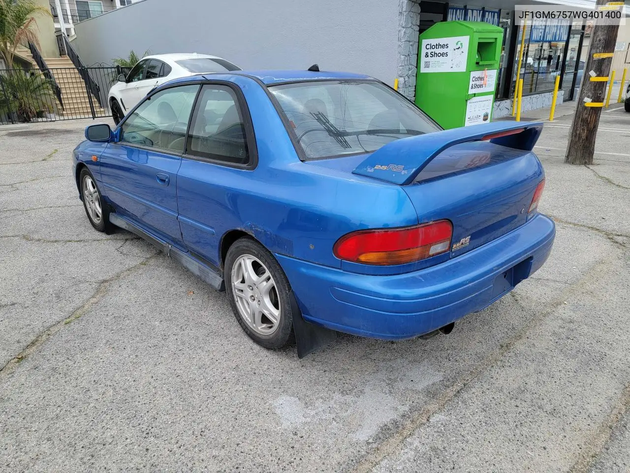 1998 Subaru Impreza Rs VIN: JF1GM6757WG401400 Lot: 56074165