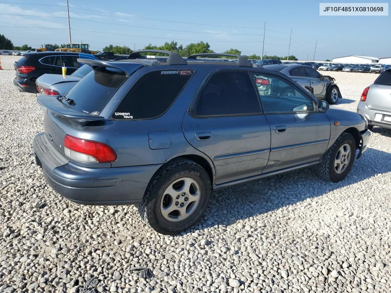 1999 Subaru Impreza Outback Sport VIN: JF1GF4851XG810698 Lot: 69593854