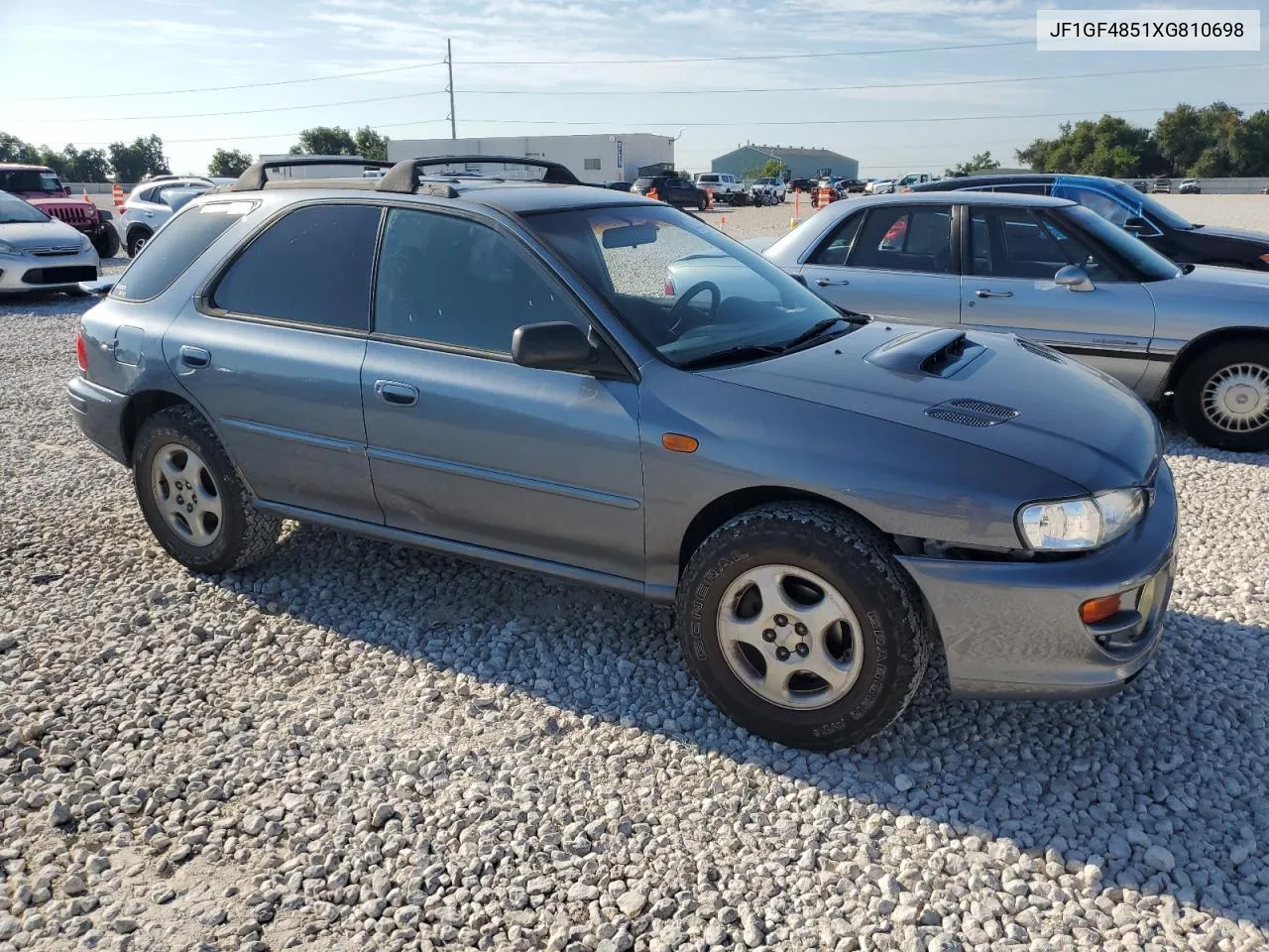 1999 Subaru Impreza Outback Sport VIN: JF1GF4851XG810698 Lot: 69593854