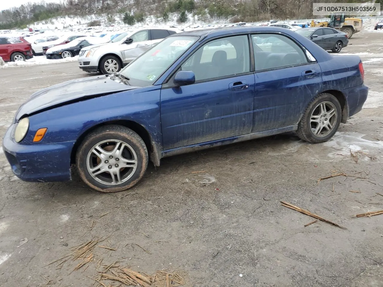 2003 Subaru Impreza Rs VIN: JF1GD67513H503569 Lot: 41384005