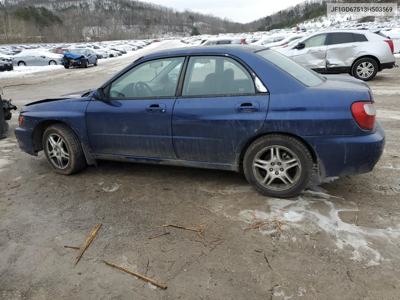 2003 Subaru Impreza Rs VIN: JF1GD67513H503569 Lot: 41384005