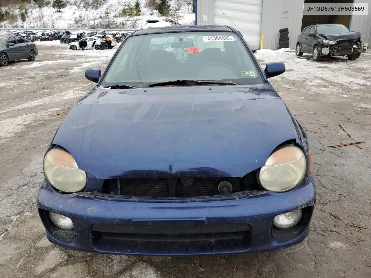 2003 Subaru Impreza Rs VIN: JF1GD67513H503569 Lot: 41384005