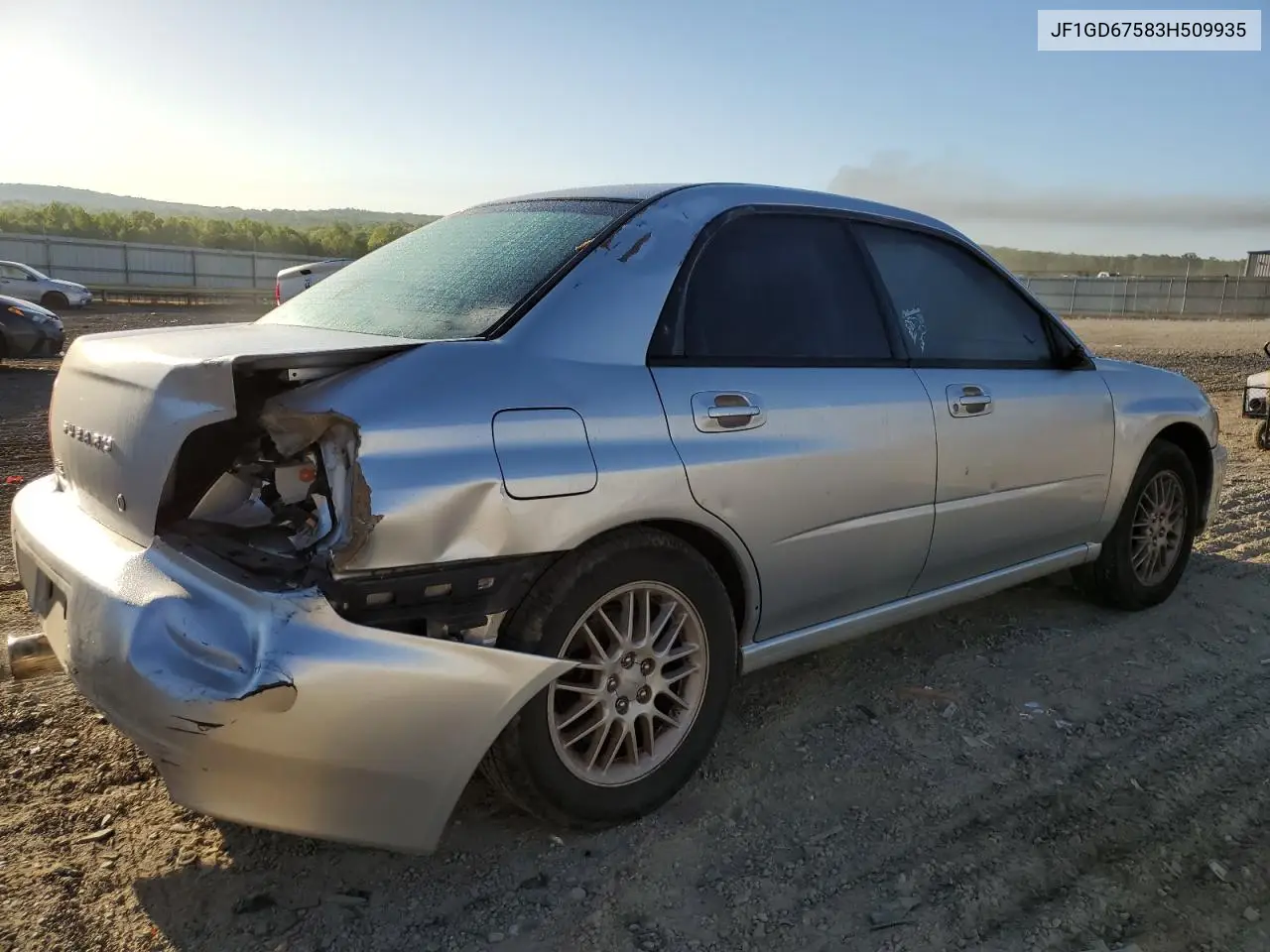2003 Subaru Impreza Rs VIN: JF1GD67583H509935 Lot: 54533195