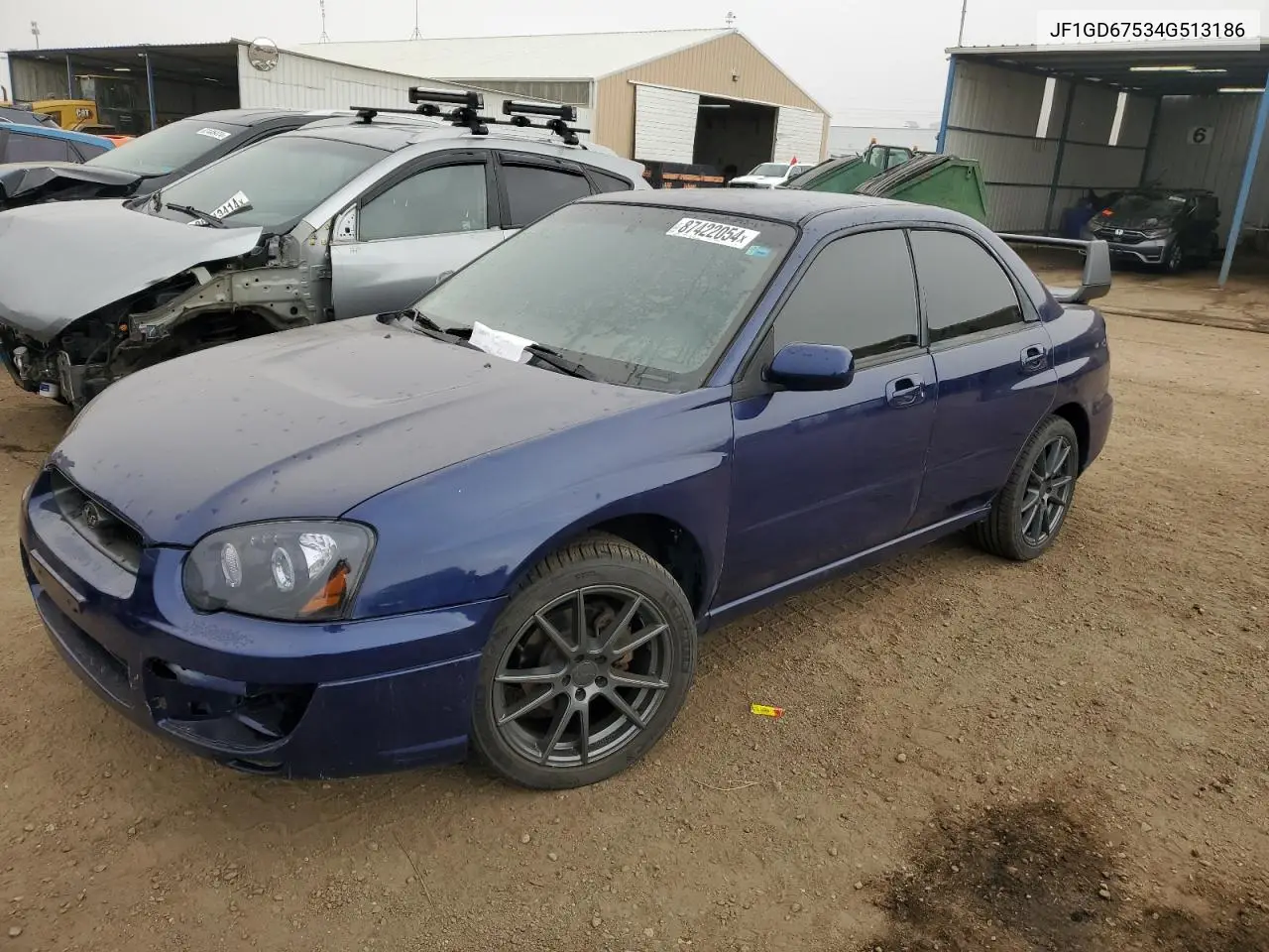 2004 Subaru Impreza Rs VIN: JF1GD67534G513186 Lot: 46887755
