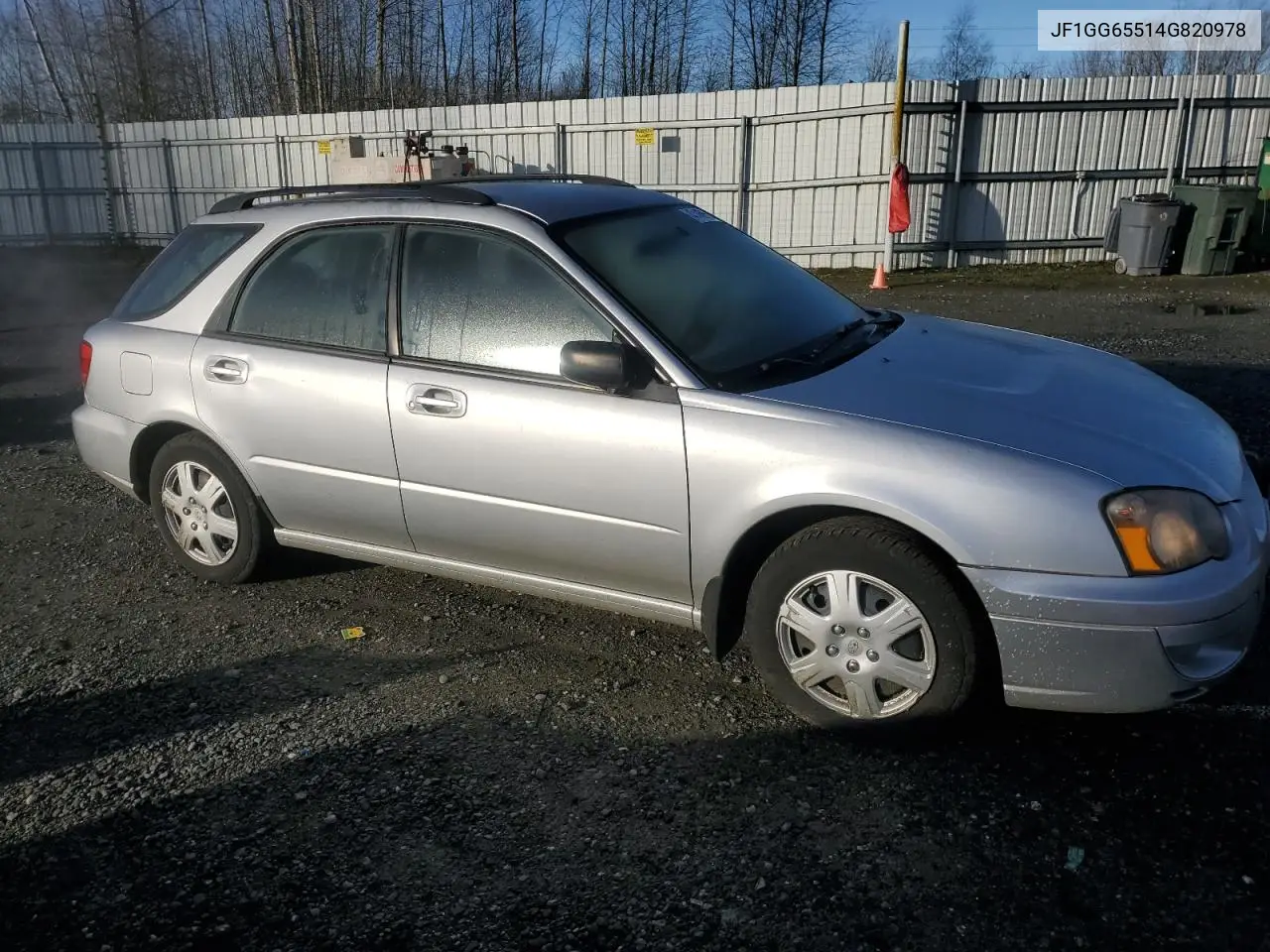 2004 Subaru Impreza Ts VIN: JF1GG65514G820978 Lot: 47145955