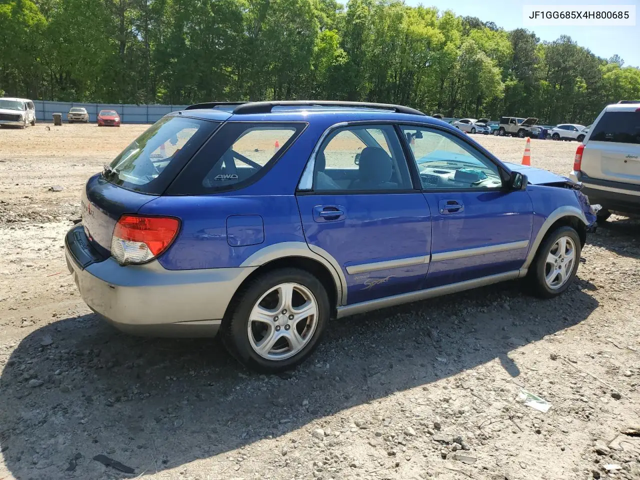 2004 Subaru Impreza Outback Sport VIN: JF1GG685X4H800685 Lot: 53607125